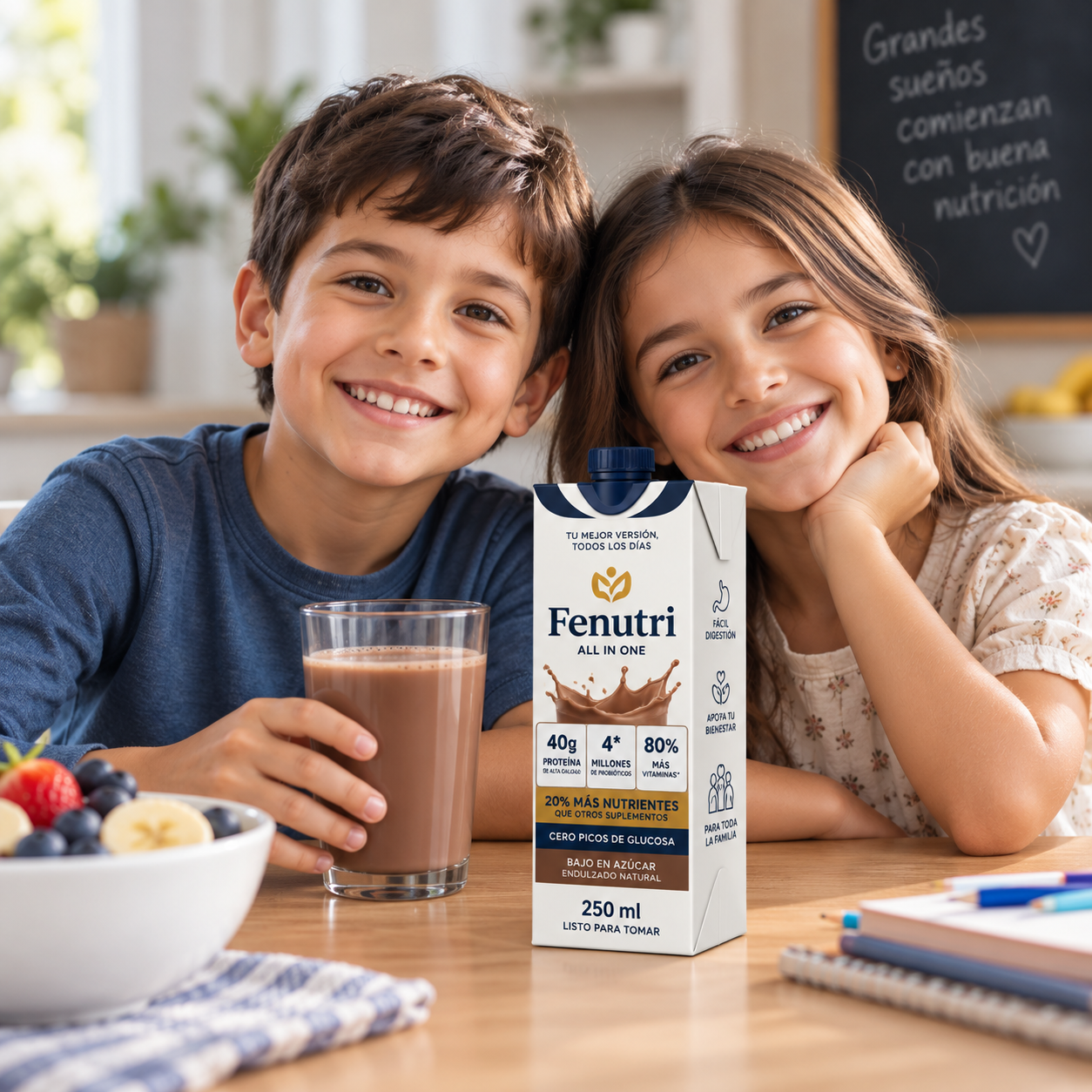 Niños compartiendo un momento de nutrición